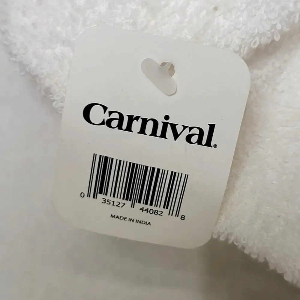 Carnival Cruise Lines White Towel Elephant Plush w/ 4X6 Photo Frame w/ Tags